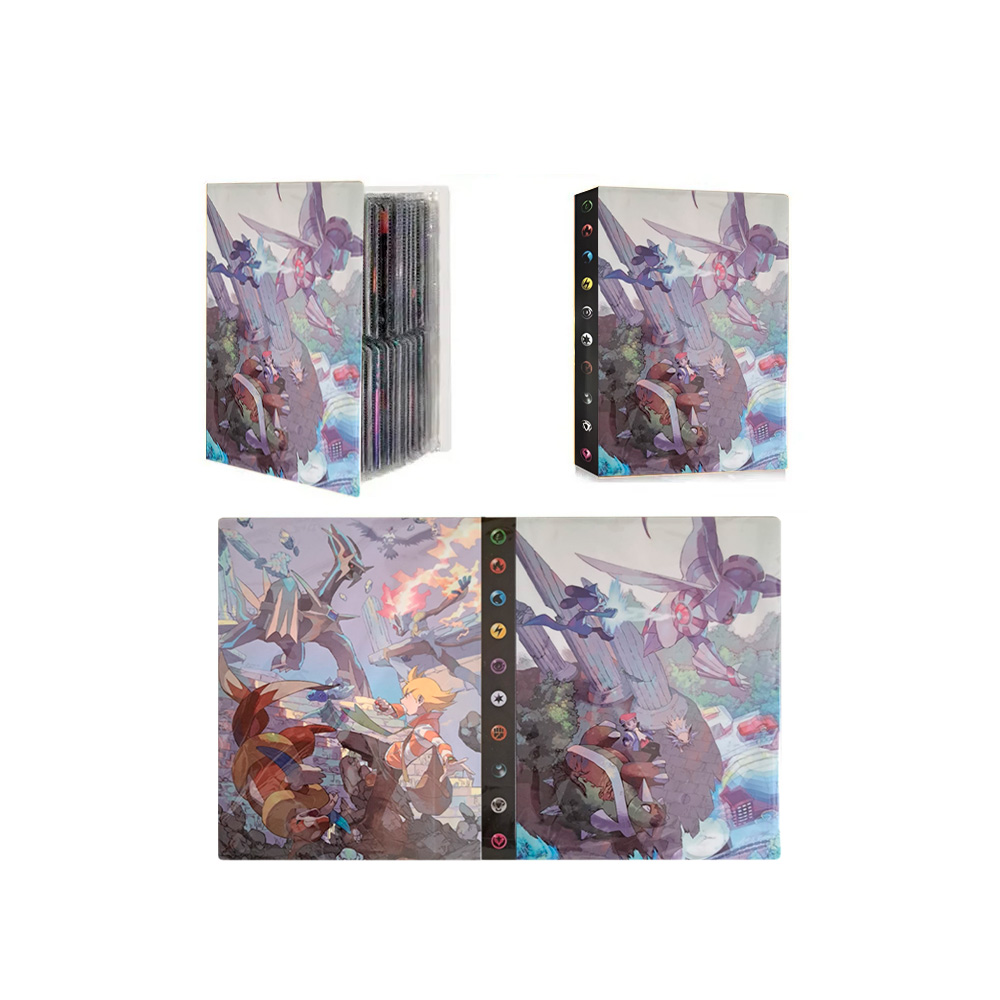 Folder 4 Bolsillos 240 Cartas Palkia Dialga - Imagen 3