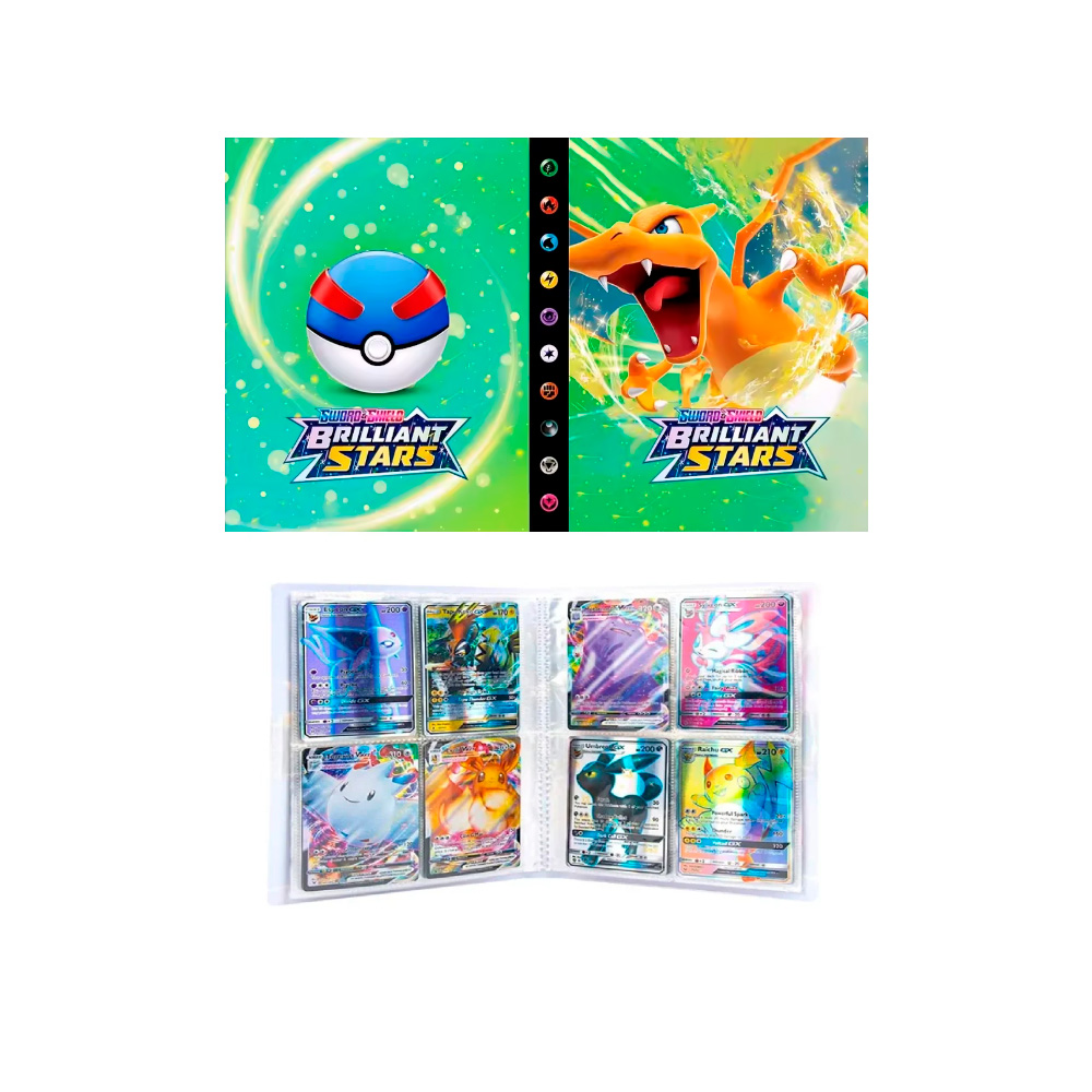 Folder 4 Bolsillos 240 Cartas SuperBall Charizard