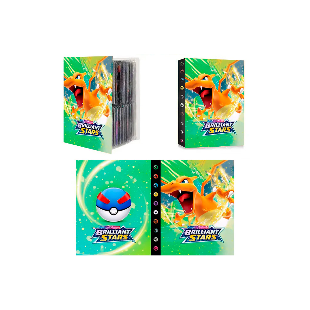 Folder 4 Bolsillos 240 Cartas SuperBall Charizard - Imagen 3