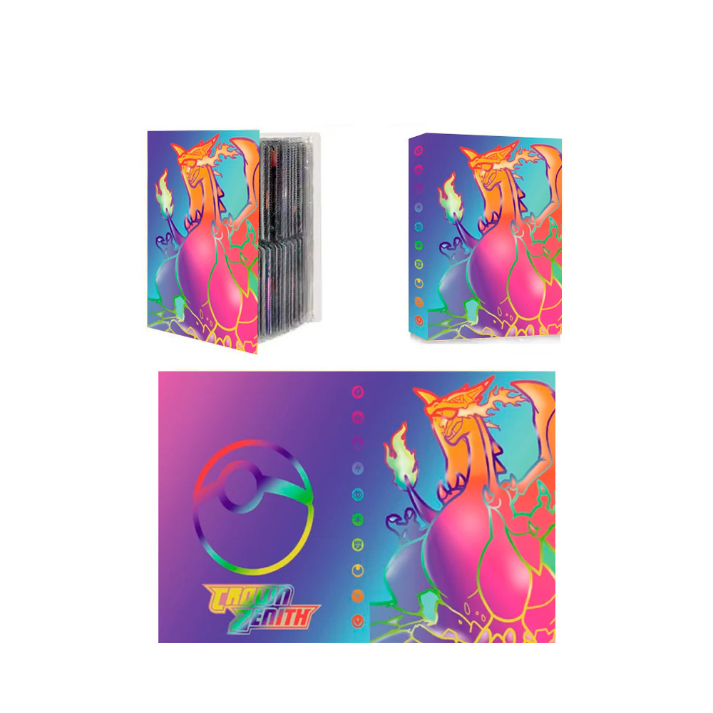Folder 4 Bolsillos Para 240 Cartas Charizard Full - Imagen 3