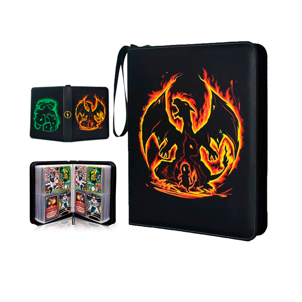 Folder 4 Pocket 400 Cartas Charizard Venasaur
