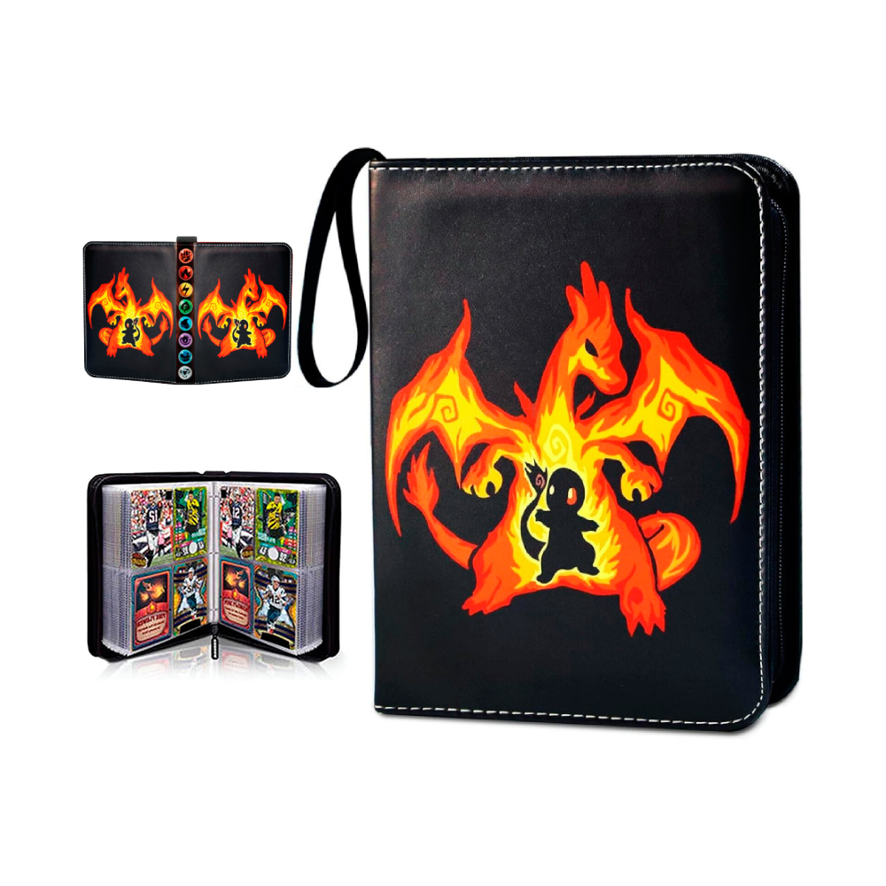 Folder 4 Pocket 400 Cartas Charmander Kanto Ash