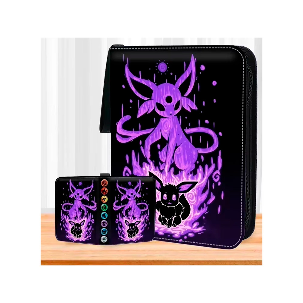Folder 4 Pocket 400 Cartas Eevee Espeon - Imagen 2