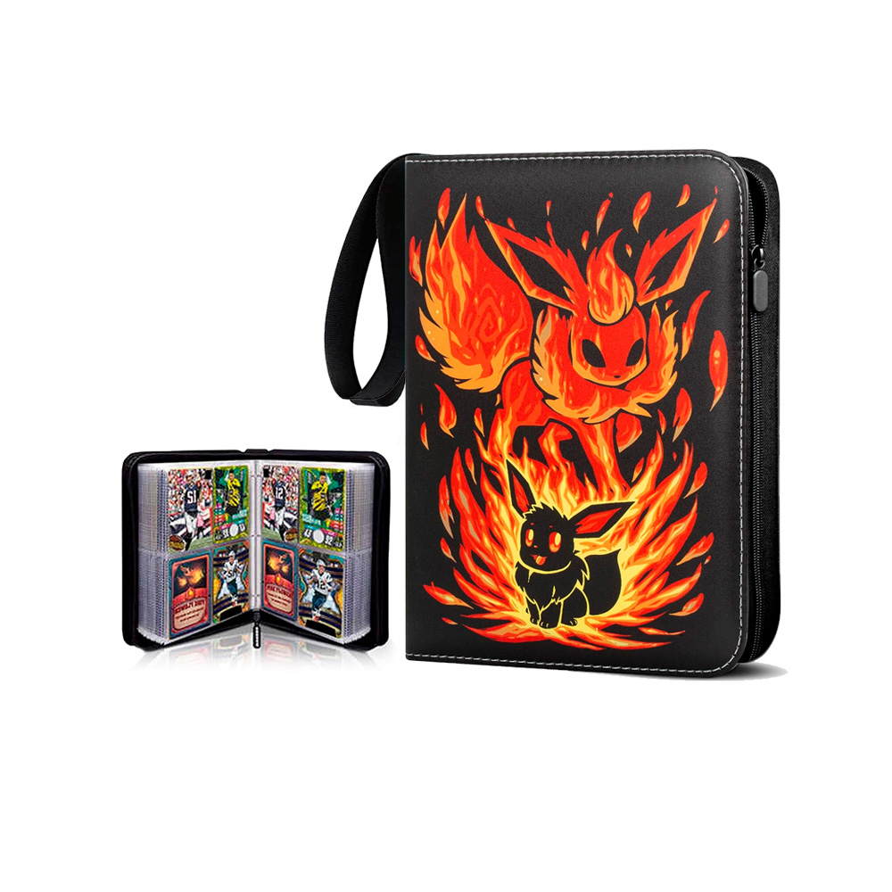 Folder 4 Pocket 400 Cartas Eevee Flareon