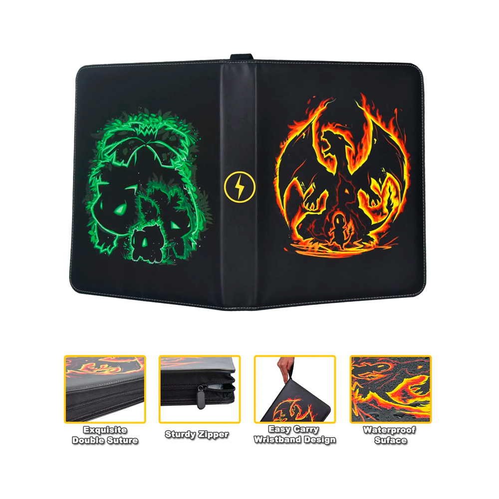 Pokemon Folder 9 Pocket 900 Cartas Charizard Venasaur - Imagen 3