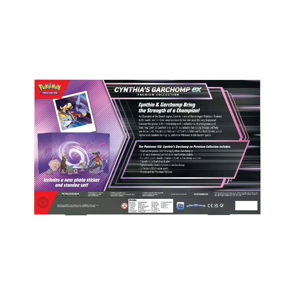 Pokemon TCG Cynthia Garchomp EX Premium Collection Ingles - Imagen 6