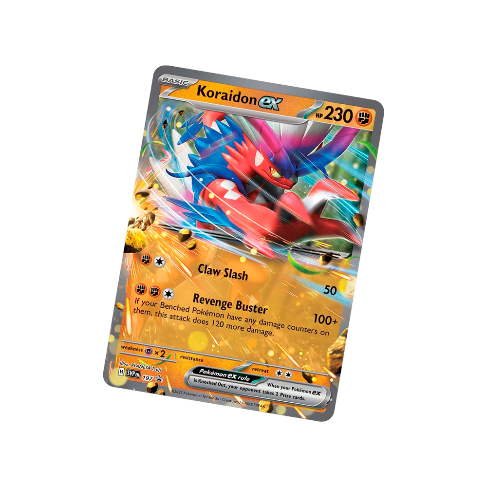 Pokemon TCG Slashing Legends Tin Koraidon Ingles - Imagen 3