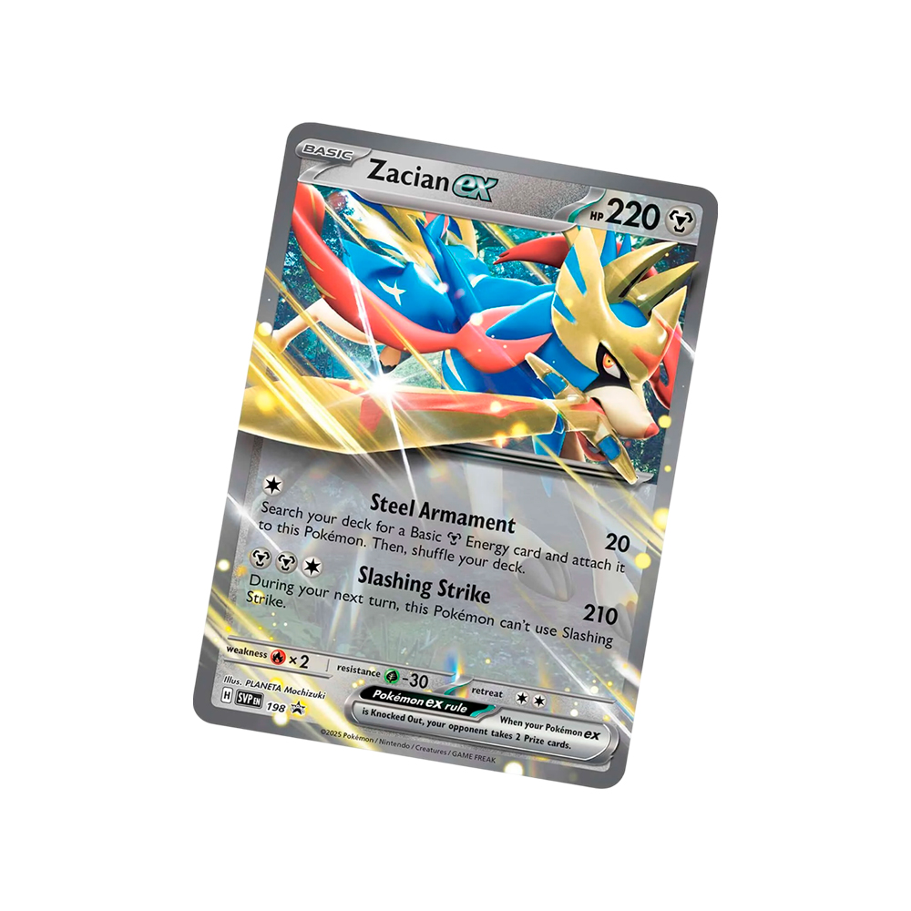 Pokemon TCG Slashing Legends Tin Zacian Ingles - Imagen 3