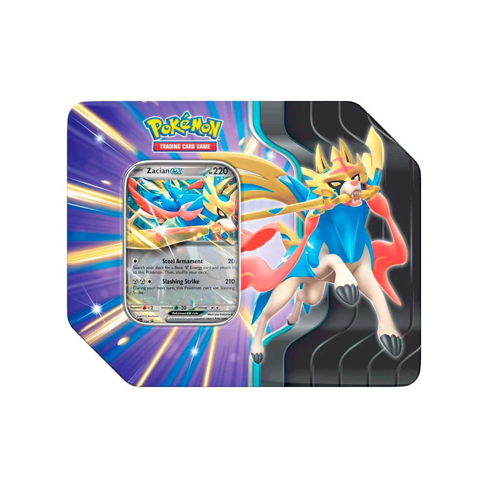 Pokemon TCG Slashing Legends Tin Zacian Ingles - Imagen 5