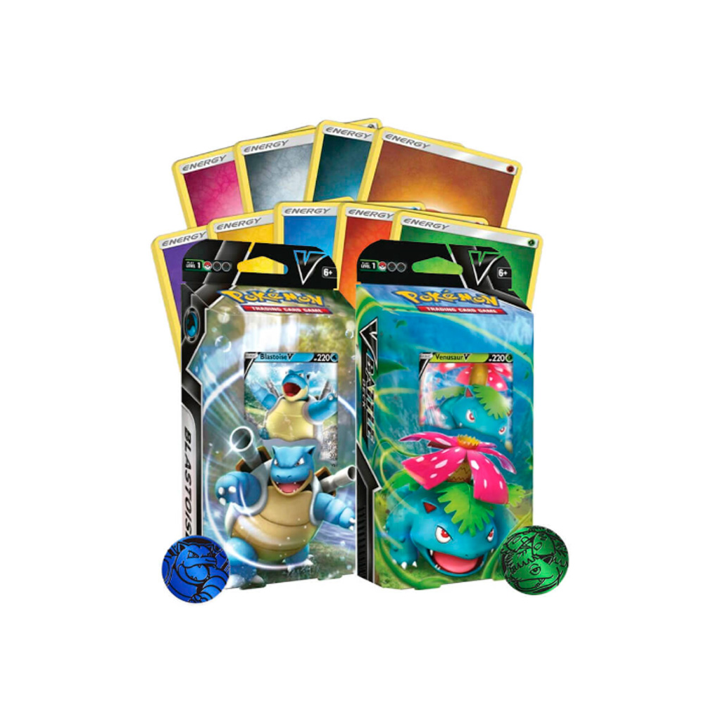 Pokemon Deck Set Blastoise y Venusaur Ingles