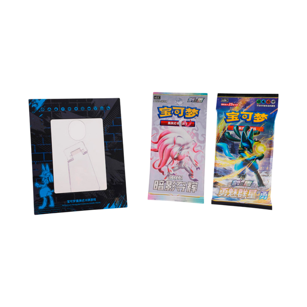 Pokemon TCG Version Asia Exclusivo Lucario con Cuadro - Imagen 2