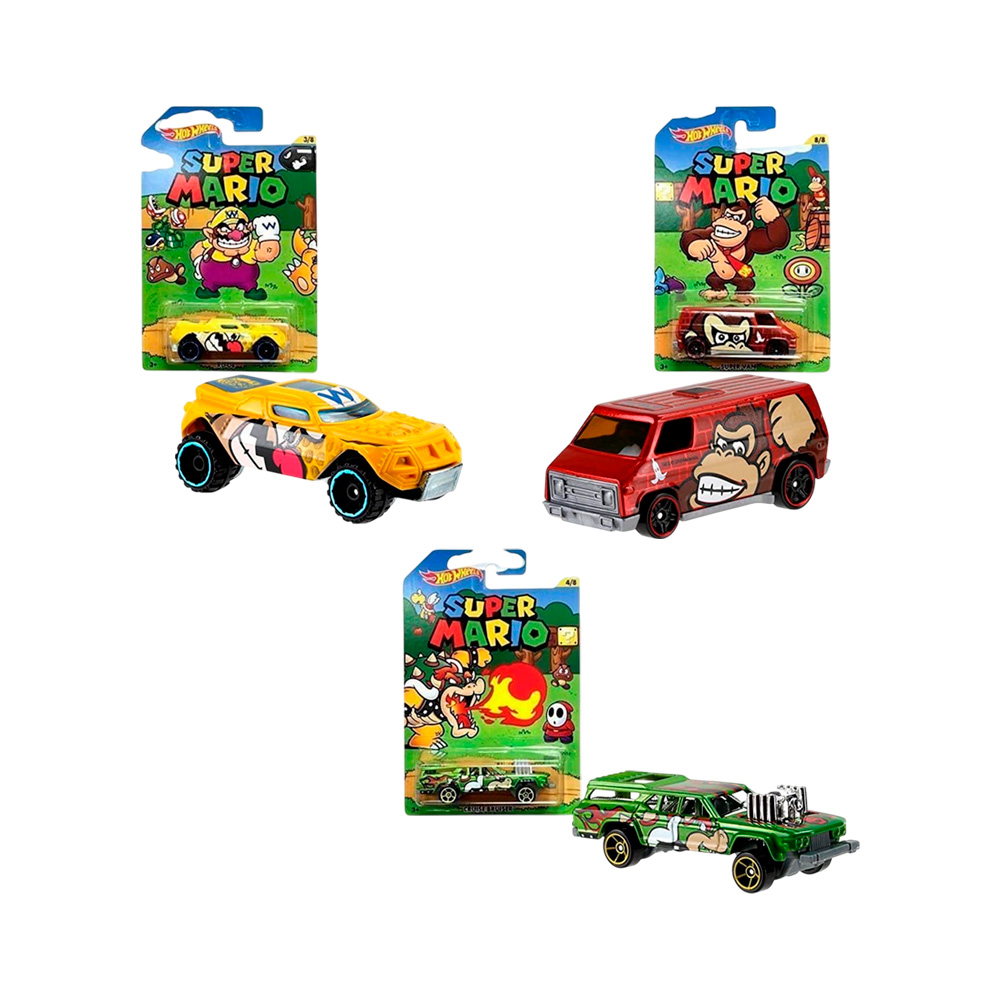 Hot Wheels Mario Kart Set 7 Autos Coleccionables - Imagen 4