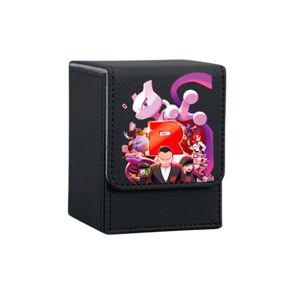 Caja de Almacenamiento de Cartas Team Rocket Mewtwo