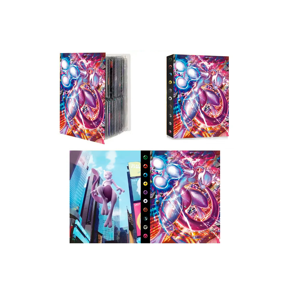 Folder 4 Bolsillos 240 Cartas Mewtwo Go - Imagen 3