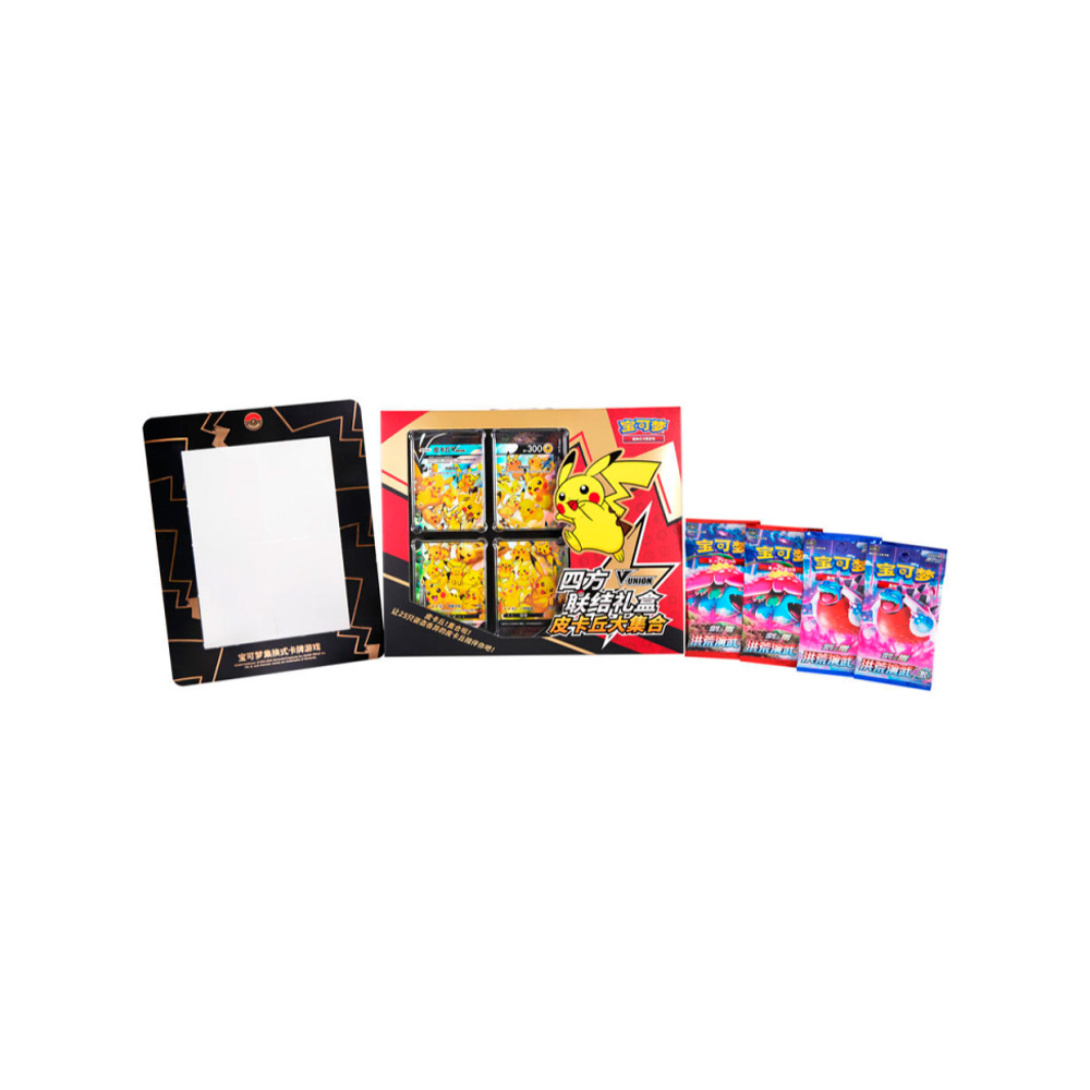 Pokemon TCG Asia Pikachu V Union con Cuadro