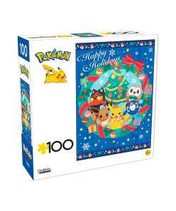 Pokemon Rompecabeza 100 Piezas Happy Holidays