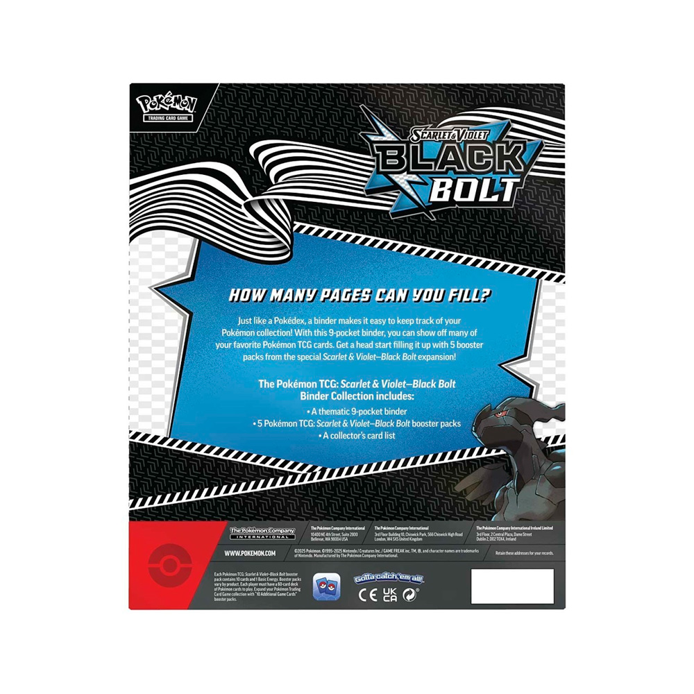 Pokemon TCG SV Black Bolt Binder Collection Ingles - Imagen 5