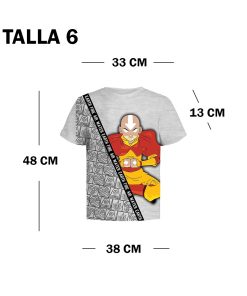 Alternative view of Avatar Polo Aang Maestro Aire Niños Talla 6 Nickelodeon