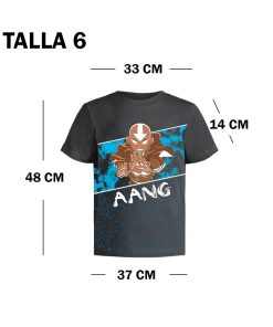 Alternative view of Avatar Polo Aang Niños Talla 6 Nickelodeon