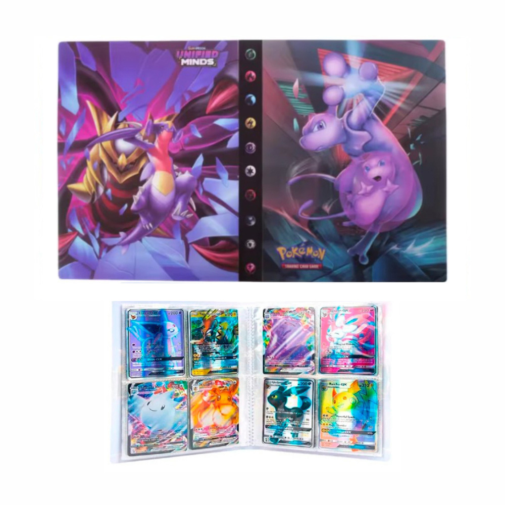 Folder 4 Bolsillos 240 Cartas Giratina vs Mewtwo