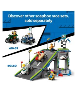 Alternative view of LEGO City Airplane vs Hospital Bed Race Car Pack Toy 60459