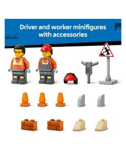 Alternative view of LEGO City Yellow Construction Wheel Loader Building 60450
