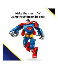 Alternative view of LEGO DC Superman Mech vs Lex Luthor Building 76302