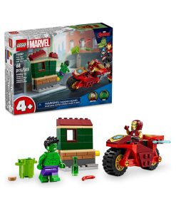 LEGO Marvel Iron Man Bike and The Hulk Building Set 76287