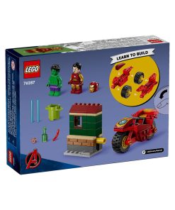 Alternative view of LEGO Marvel Iron Man Bike and The Hulk Building Set 76287