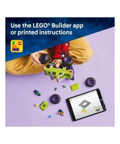 Alternative view of LEGO Marvel The Hulk Truck vs Thanos Monster Truck