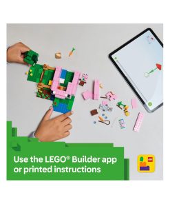 Alternative view of LEGO Minecraft The Baby Pig House Playset 21268