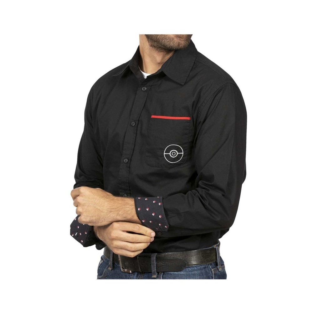 Pokemon Center Pokeball Classics Camisa Negra Talla M - Imagen 5