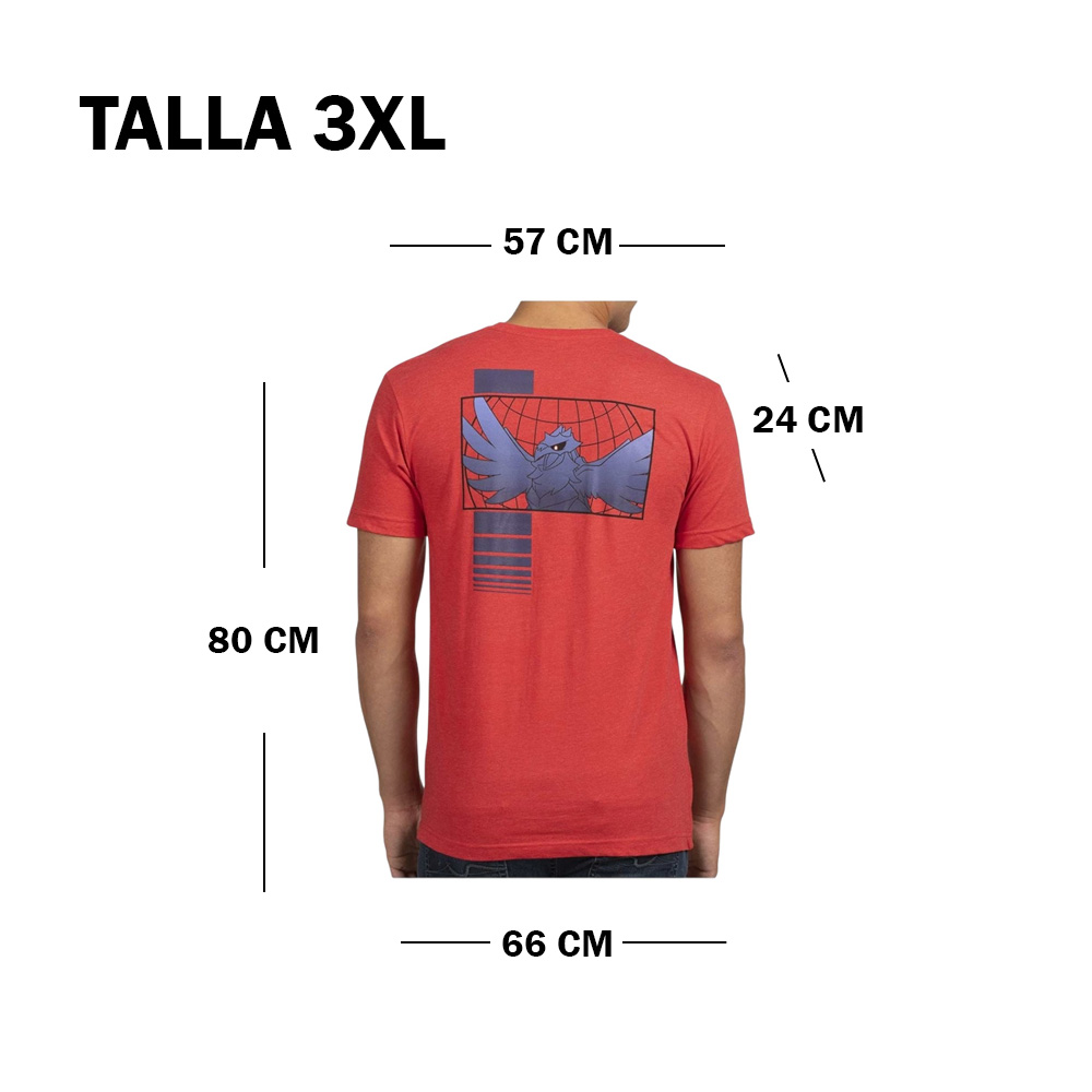 Pokemon Center Polo Corviknight Red Talla 3XL - Imagen 3