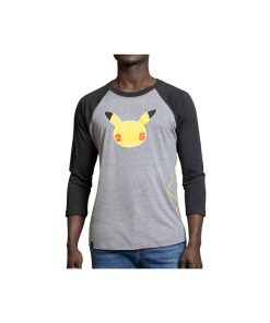 Pokemon Center Polo Gris Raglan Celebrations Talla S