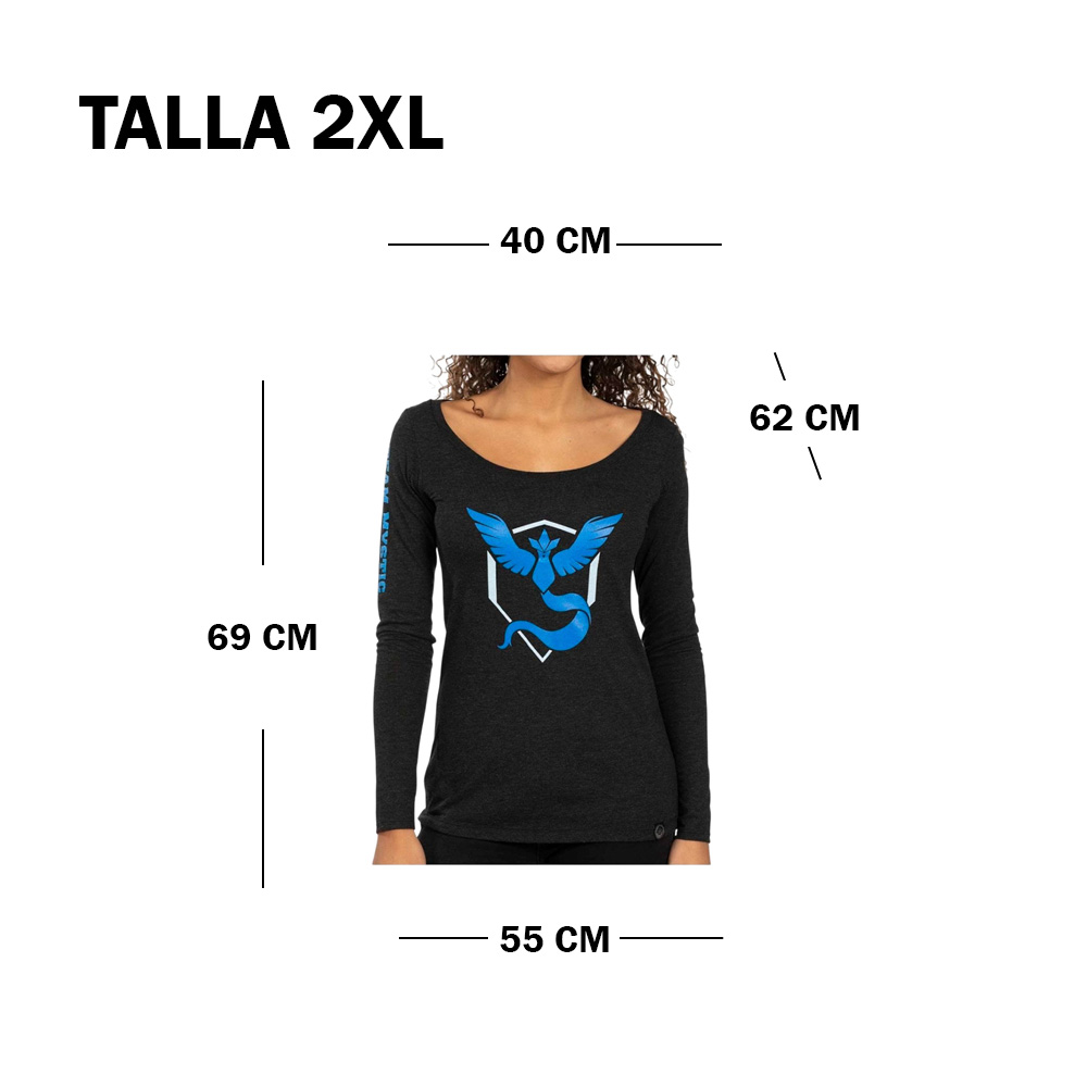 Pokemon Center Polo Mystic Team Mujer Talla 2XL - Imagen 3