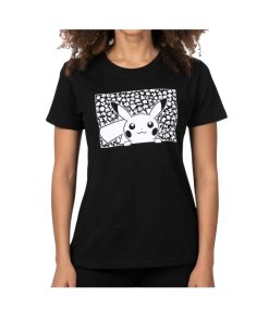 Pokemon Center Polo Pikachu Siluetas Negro Talla M