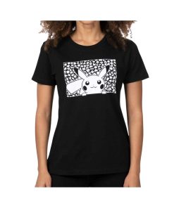 Pokemon Center Polo Pikachu Siluetas Negro Talla S
