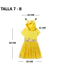 Alternative view of Pokemon Pikachu Niña Disfraz Talla 7 8