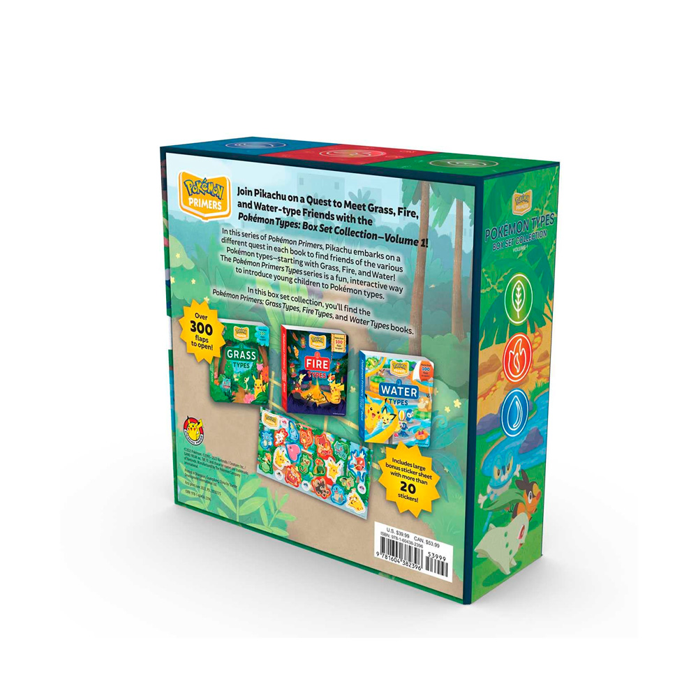 Pokemon Primers Types Libro Set Collection Volume 1 - Imagen 6
