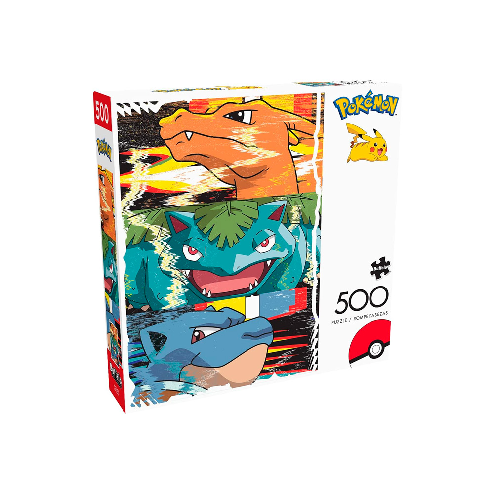Pokemon Rompecabeza Charizard Venusaur Blastoise 500 Piezas