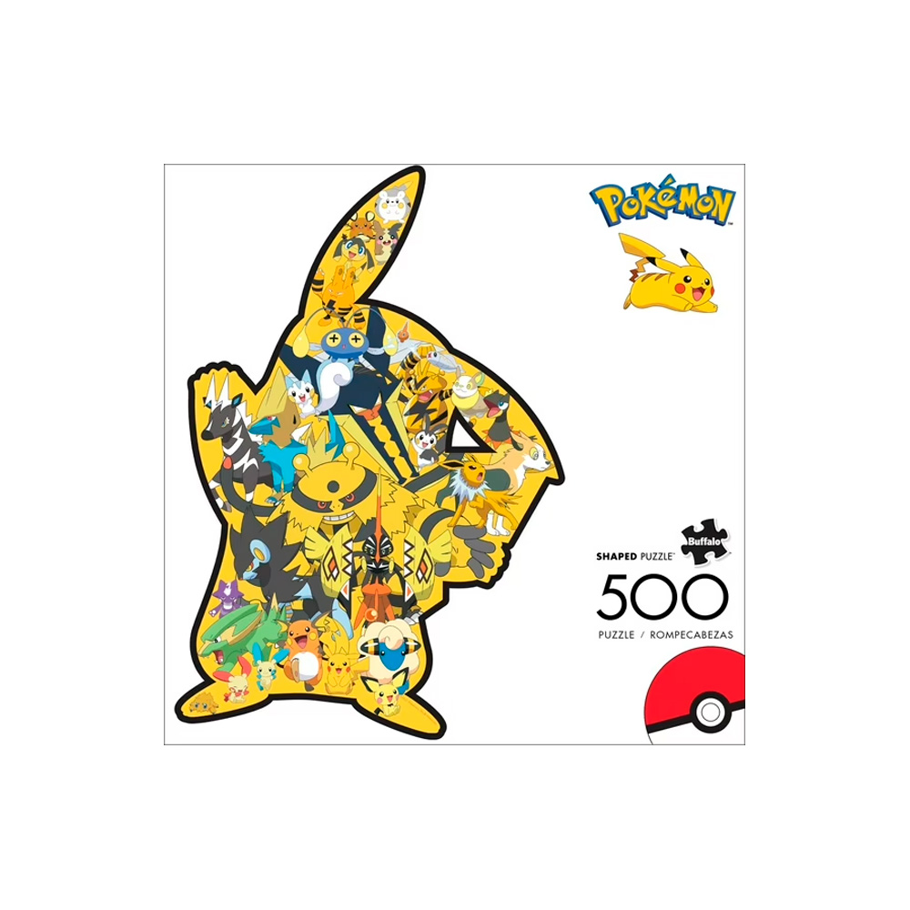 Pokemon Rompecabeza Forma de Pikachu 500 Piezas
