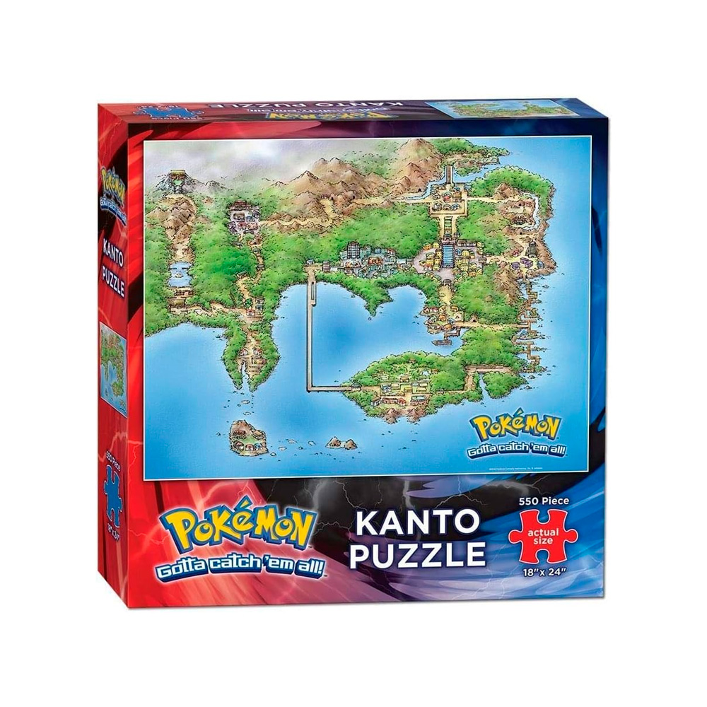 Pokemon Rompecabeza USAopoly Kanto 550 piezas