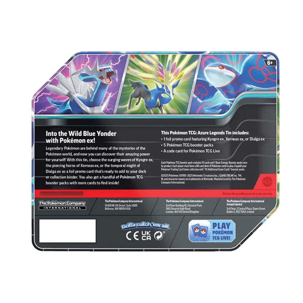 Pokemon TCG Azure Legends Tin Random Ingles - Imagen 2