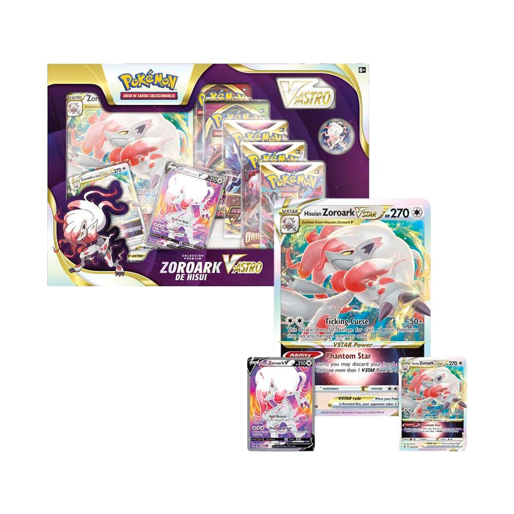 Pokemon TCG Hisuian Zoroark V ASTRO Español