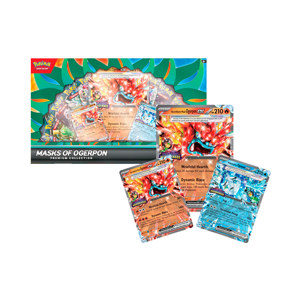 Pokemon TCG Masks of Ogerpon Ex Premium Collection Ingles