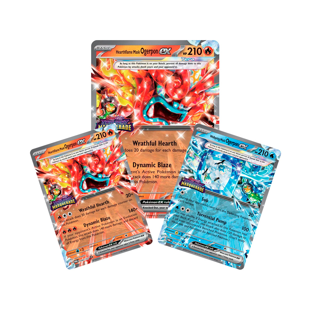 Pokemon TCG Masks of Ogerpon Ex Premium Collection Ingles - Imagen 5