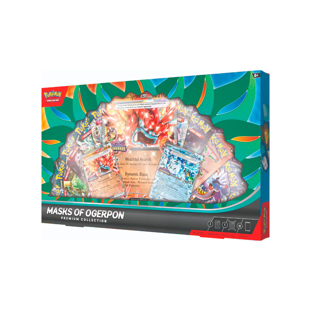 Pokemon TCG Masks of Ogerpon Ex Premium Collection Ingles - Imagen 4