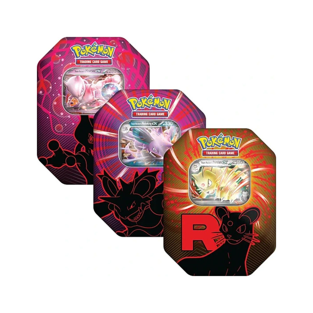 Pokemon TCG Team Rocket Tin Random Español