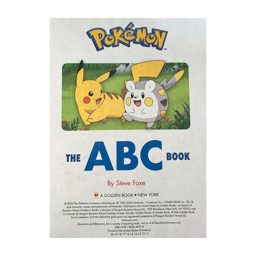 The ABC Book Pokemon Little Golden Libro - Imagen 3