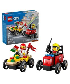 LEGO City Pizza vs Fire Truck Race Car Pack 60458